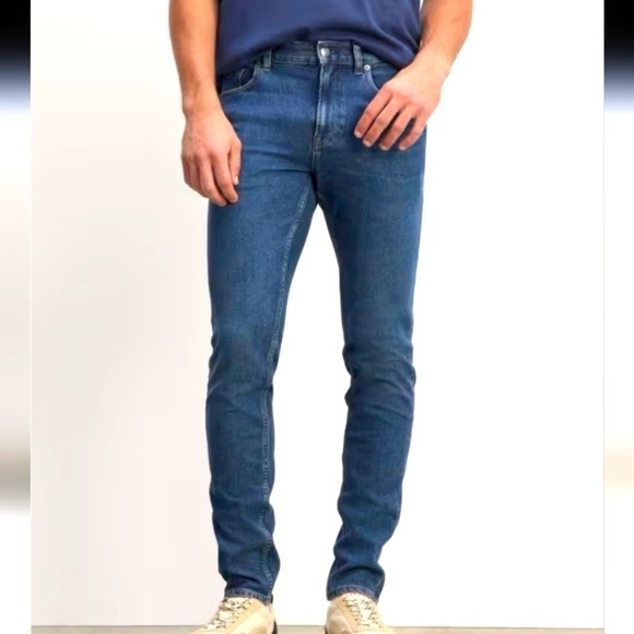 Everlane mens skinny jeans blue wash 30 x 30 - Picture 2 of 8